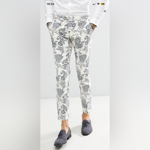 Twisted Tailor Linen Flocked Velvet Suit Never Worn Out - Picture 4 of 7